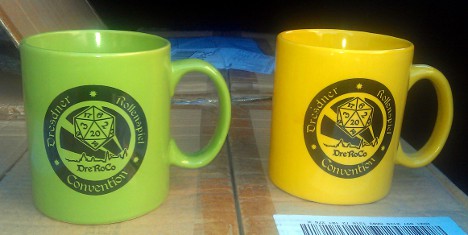 Gelbe oder grüne Tassen